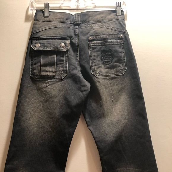 Dior for Girls, Distressed Gray Jeans, Sz 12A NWOT - Picture 7 of 8